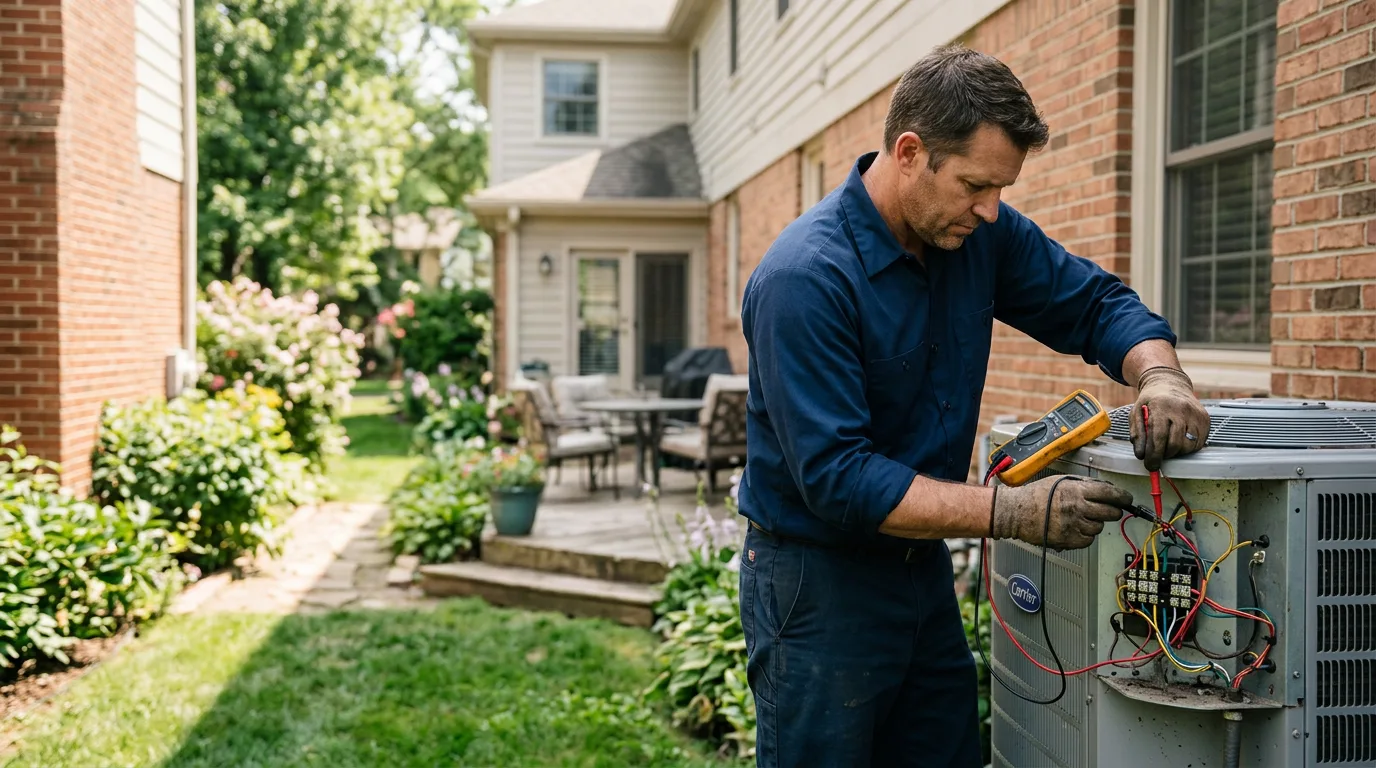 HVAC technician working near Crane Hill, AL